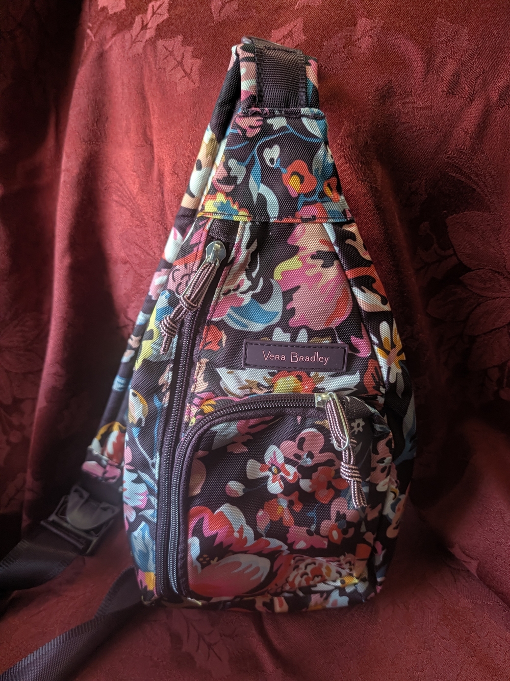 Vera Bradley Floral Crossbody Sling Bag - Multicolor Floral